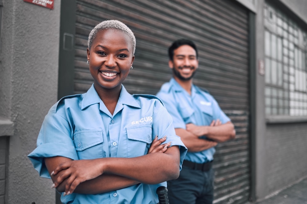 A team of security guards